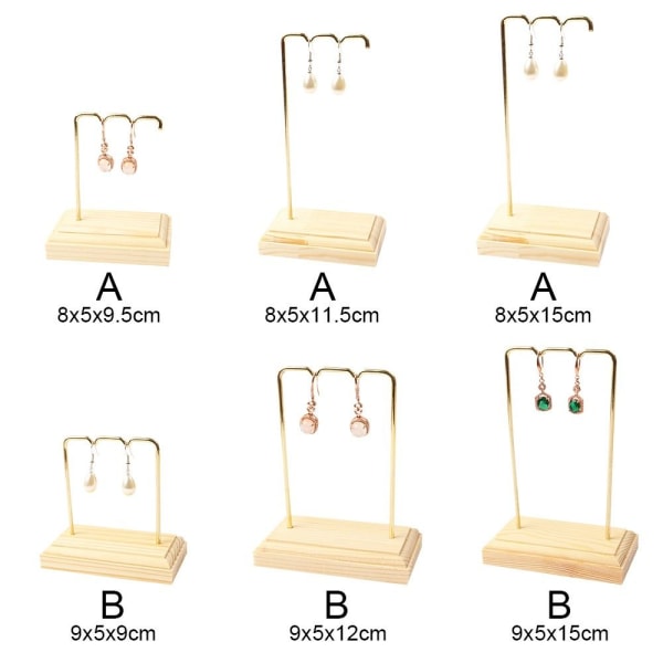 Smykkeopbevaringsstativ Displayhylde 9X5X12CMB B 9x5x12cmB