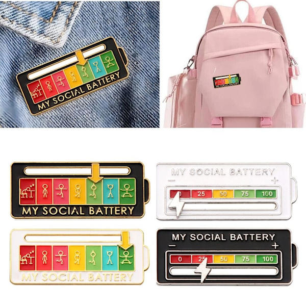 Social Mood Pin rintaneula Pin STYLE 3 STYLE 3 Style 3