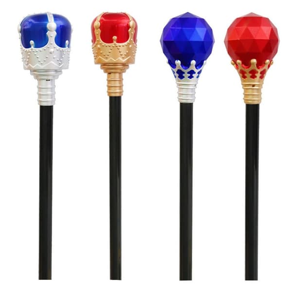 Kong Dronning Scepter Prinsesse Prins Cane BLÅ KONGE KONGE Blue King-King