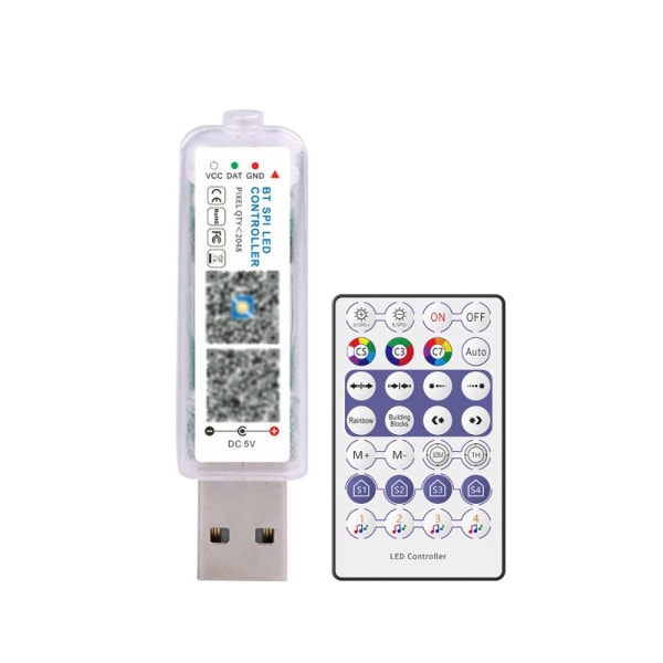 Led musikkkontroller Bluetooth APP-kontroller RGB-lys