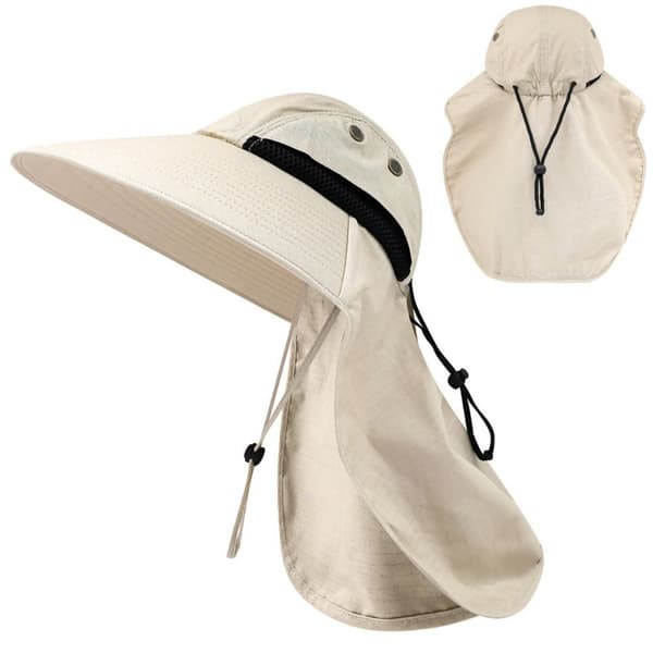 Sommer Solhatt Camping Vandring Cap SORT black