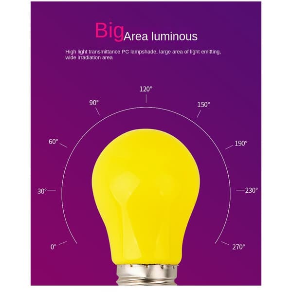 LED Pære ABS Lampe ABS-WHITE-1W ABS-WHITE-1W