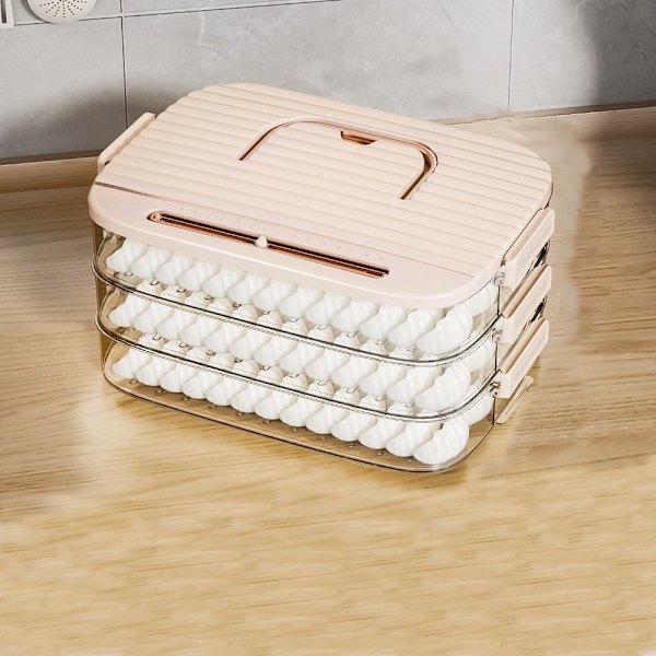 Dumpling Box Mat Forseglingsboks ROSA TRE LAG TRE LAG Pink Three Layers-Three Layers