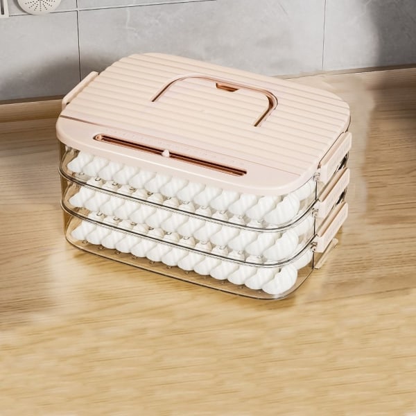 Dumpling Box Mat Förseglingsbox ROSA TRE LAGER TRE LAGER Pink Three Layers-Three Layers