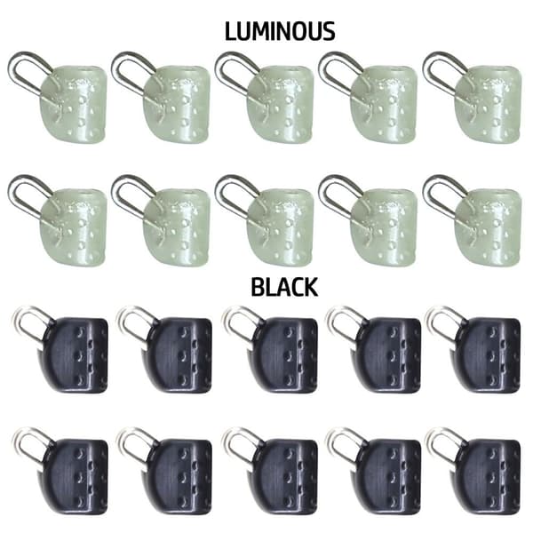 20 stk. Abo Float Connectors Clear Snap SELVLYSENDE SELVLYSENDE luminous