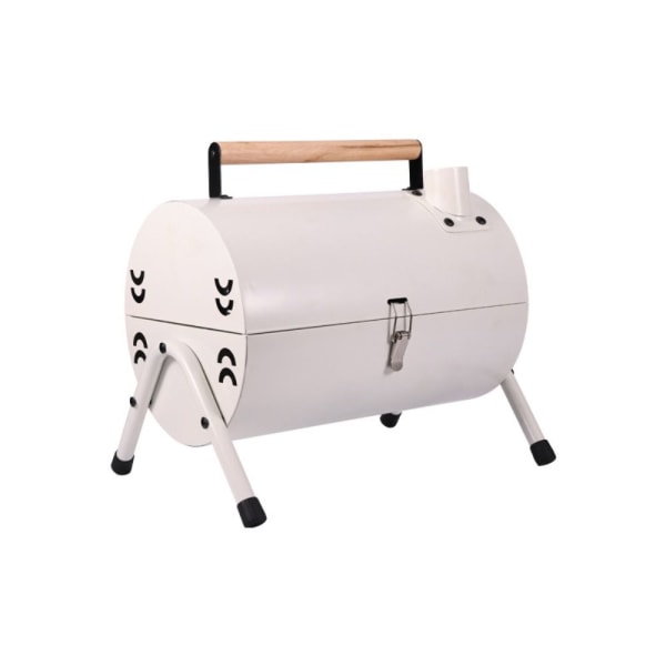 Utendørs Camping Grill Bærbar BBQ Grill Grill HVIT White