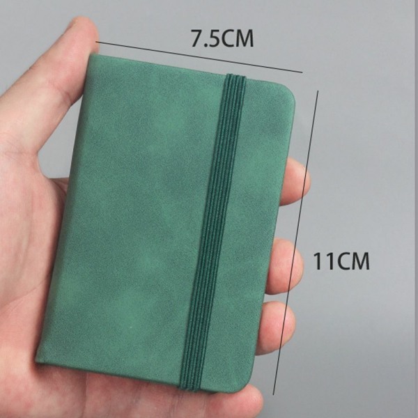 Notebook A7 Dagbok Lommebok SVART Black