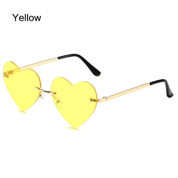 Hjerteløse solbriller Rosa Hippiesolbriller GUL Yellow