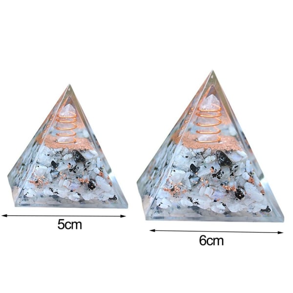 Kristallpelare Pyramid Energi Orgone Sten 6CM 6cm