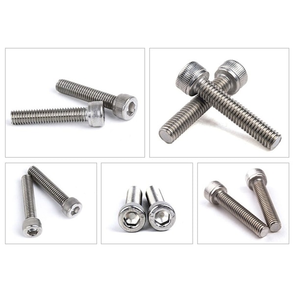 600 STK M3 M4 M5 Sokkelhette Skruer Bolter Muttere Skiver Sortiment