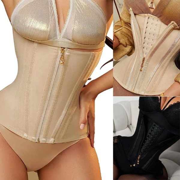 Body Shaper Linne Magkontroll Midjeformare BEIGE M Beige M