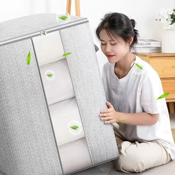 Quilt Förvaringsväska Kläder Förvaringspåse 100L 100L 100L