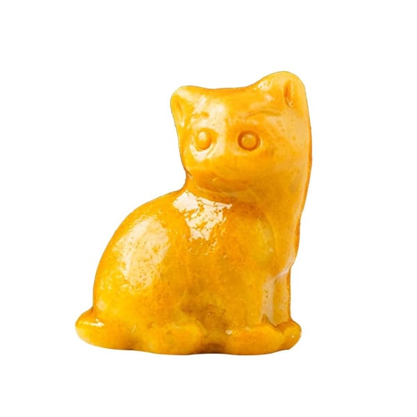 Natural Crystal Cat Figurine Fortune Cat Statue 6 6 6