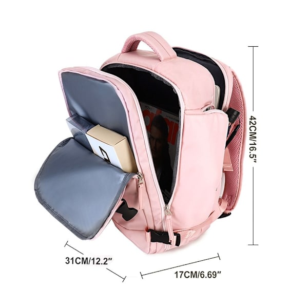 Reiseryggsekk Bagasjeveske ROSA Pink