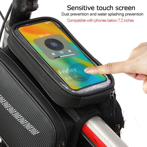 Cykel Top Frame Taske Cykel Sadeltaske UDEN TELEFONTASK UDEN Without Phone Bag