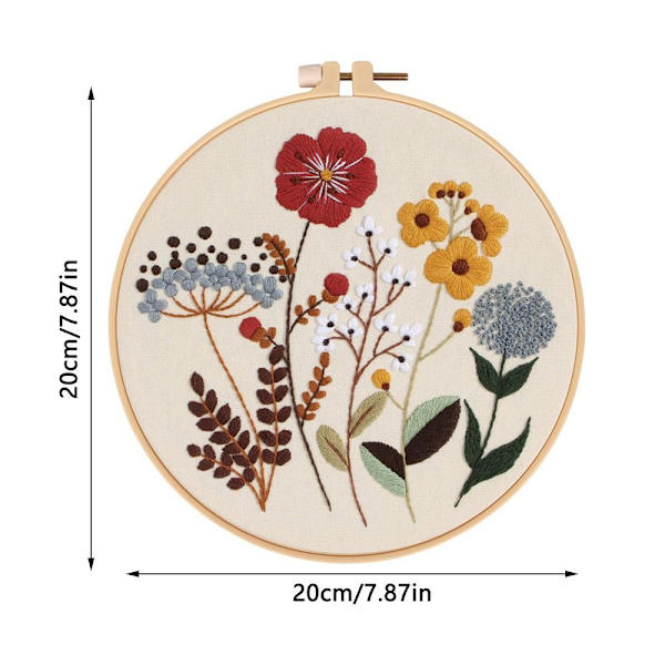 Blomsterbroderisats korsstygn A A A