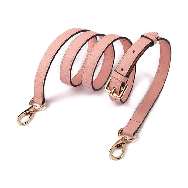 Aito nahkahihna käsilaukun vyöt PINK&GOLD pink&gold
