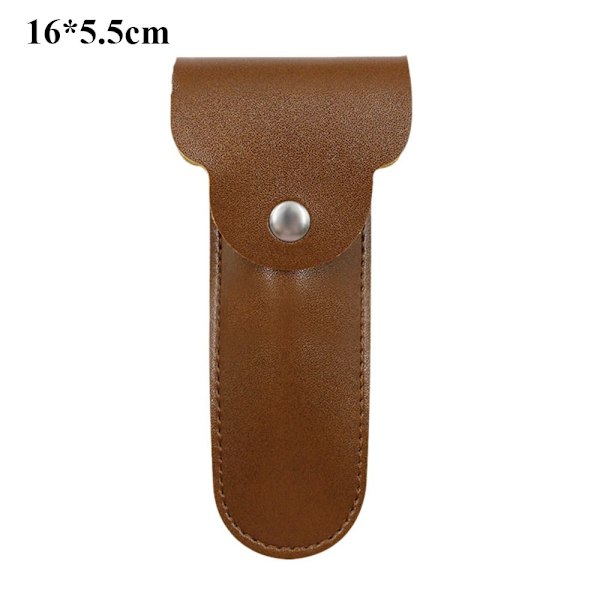 Rakhyvel i läder CASE 16x5.5cm
