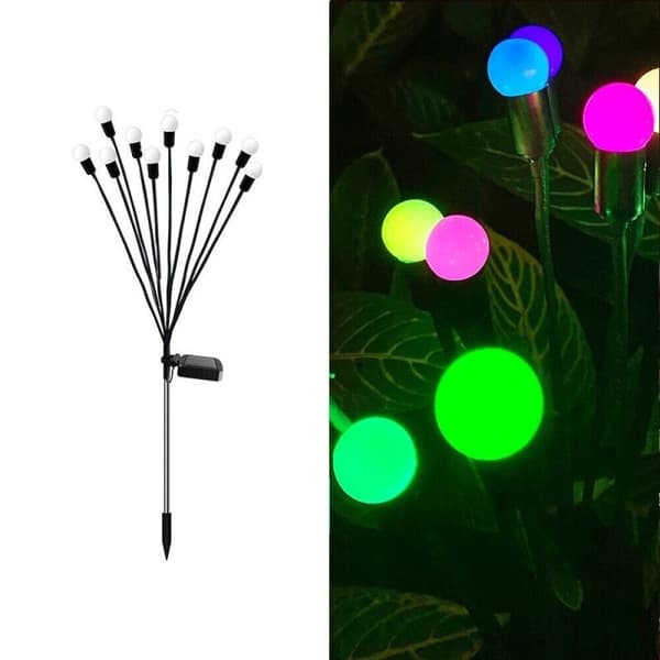 Firefly Lights LED Solcellefarvet LYS 10 LYS4 4 colored light 10 lights4-4