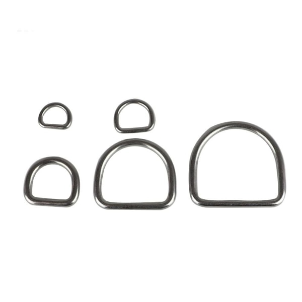 15st D Ring Halvrund Metallring 4X40X37MM 4x40x37mm