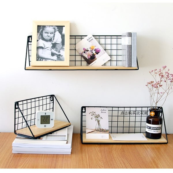Seinäkaappi Hylly Säilytyskaappi Organizer ORGANIZER White S-rectangle-S-rectangle