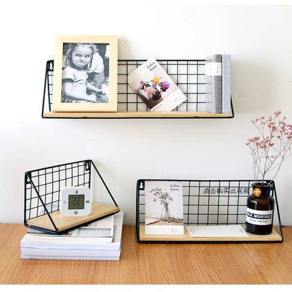 Seinäkaappi Organizer Säilytyskaappi Organizer MUSTA Black M-rectangle-M-rectangle