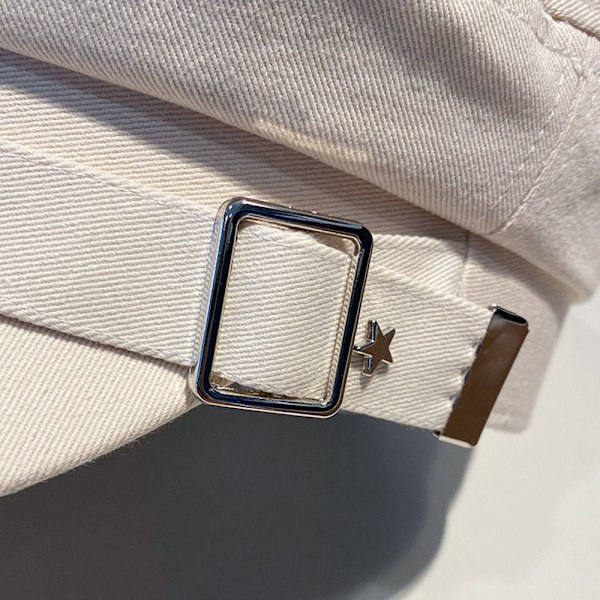 Baret Hat Ottekantet Kasket HVID White