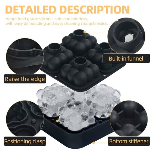 3D Magisk Kugle Isterningeform Silikone