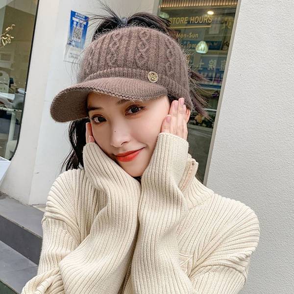 Stickad mössa cap BEIGE beige