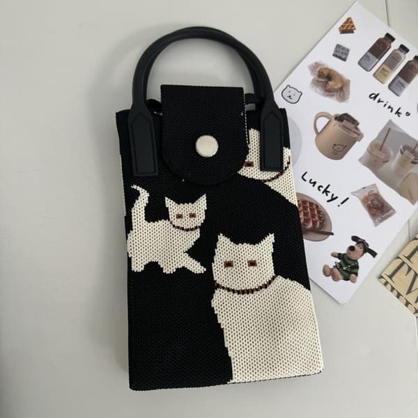 Strik Håndtaske Knot Håndledstaske SORT black