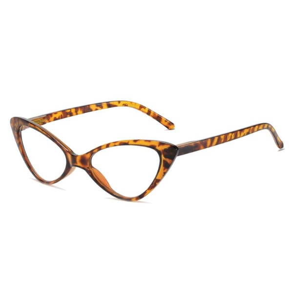Anti-blått lys lesebriller Runde briller LEOPARD PRINT Leopard print Strength 400
