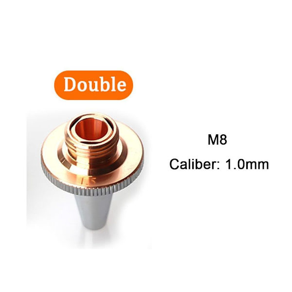 Lasersvetsmunstycke Svetsbrännare DUBBELLAGER 1,0MM DUBBEL Double Layer 1.0mm