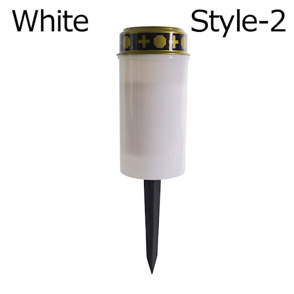 Solar Grave Light Plen Light HVIT STYLE-2 STYLE-2 White Style-2-Style-2