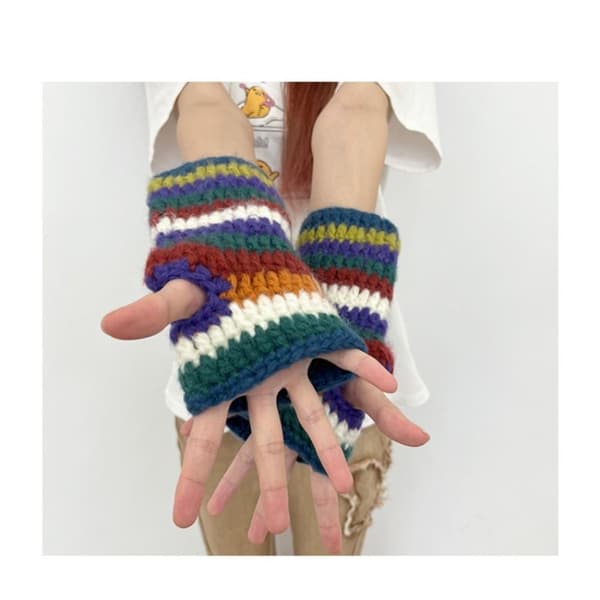 Strømpehue Strikket Hat HANDSKE HANDSKE glove