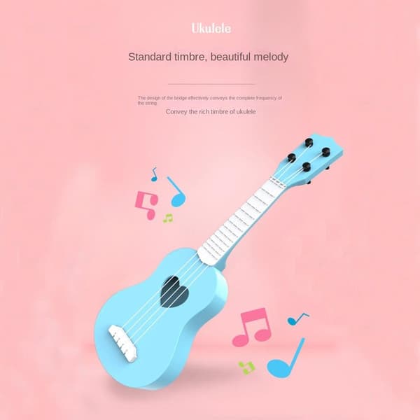 Simulaatiokitara Mini Ukulele PINK Pink