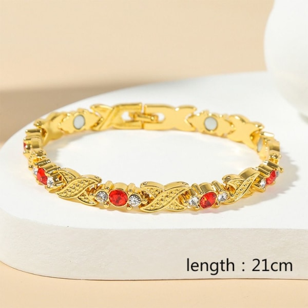 Magneettiset rannerenkaat Menopause Reliving Rannekoru RED GOLD CHAIN Red Gold Chain