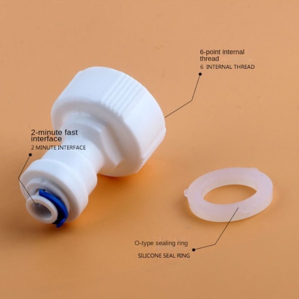6 st vattenrenare Adapter Variabel diameter genom intern 6 pcs