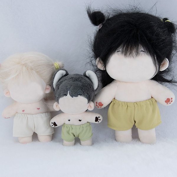 20cm Cotton Doll Doll Shortsit VIHREÄ green