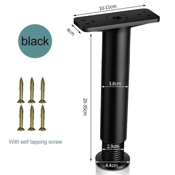 1Pc Sengebjelkestøtte Møbelben 20-35CM 20-35CM 20-35cm