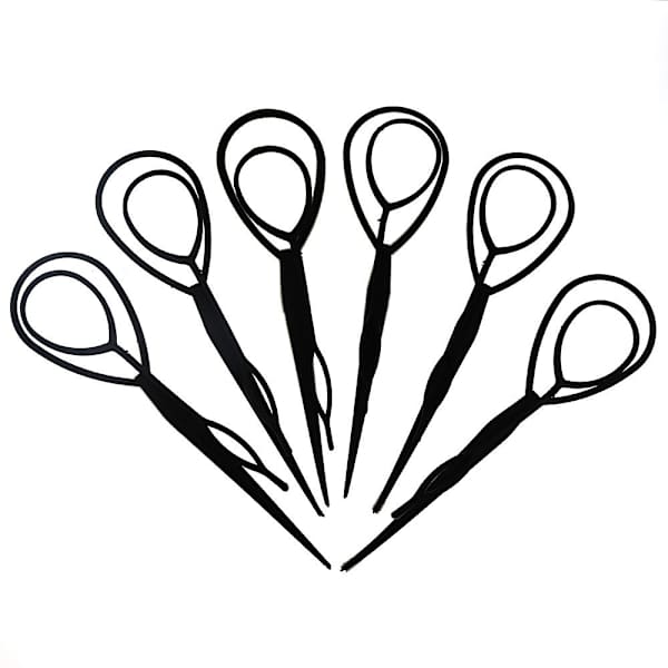 10 stk Hestehale Creator Plastic Loop Braid Maker 10Pcs