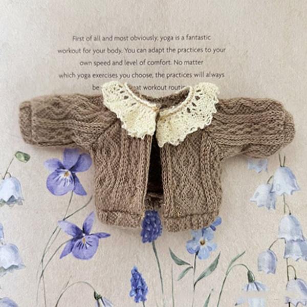 Doll Mini Cardigans -neulepusero KHAKI Khaki