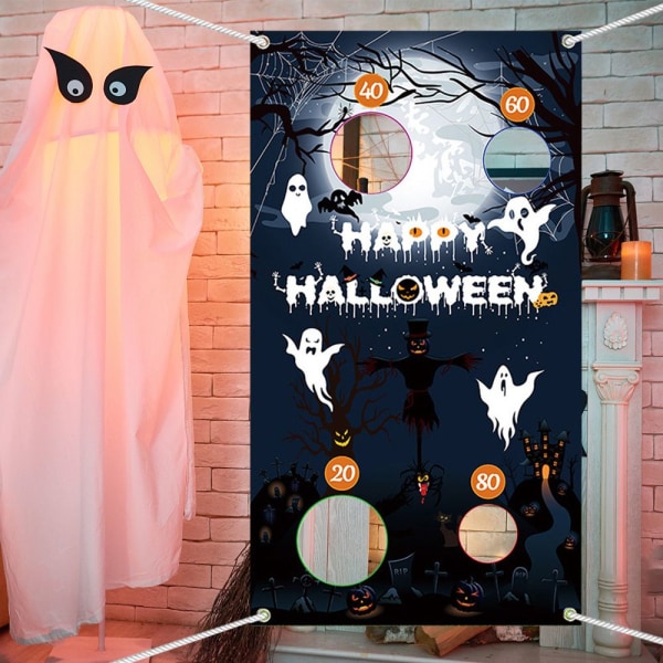 Halloween Ghost Throwing Spel Spela Bean Bags