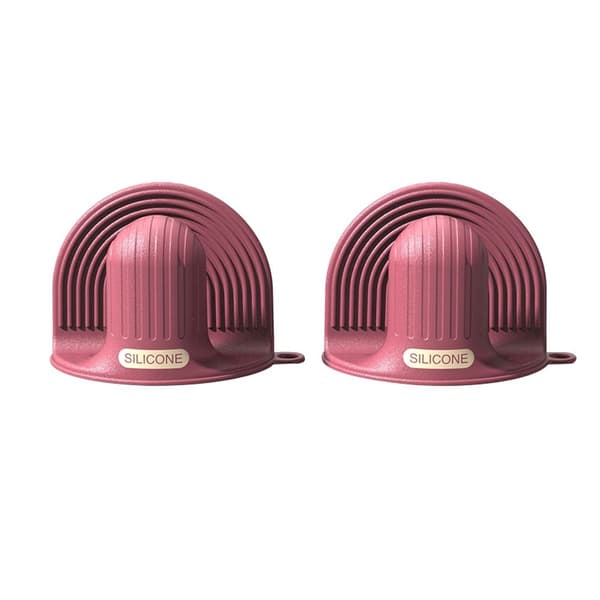 2 stk Mini Matlagingssilikonhansker RØD Red