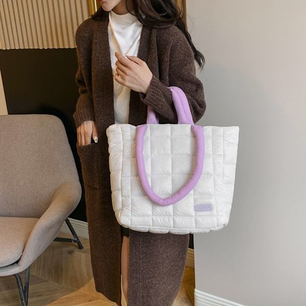 Axelväska Puffy Handväska KHAKI Khaki