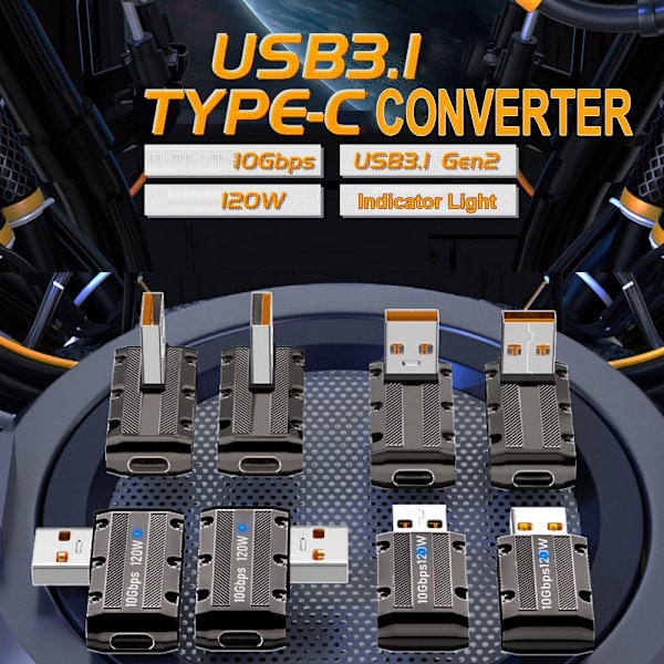 Type-C 3.1 - USB sovitin USB-C Converter 5 5 5