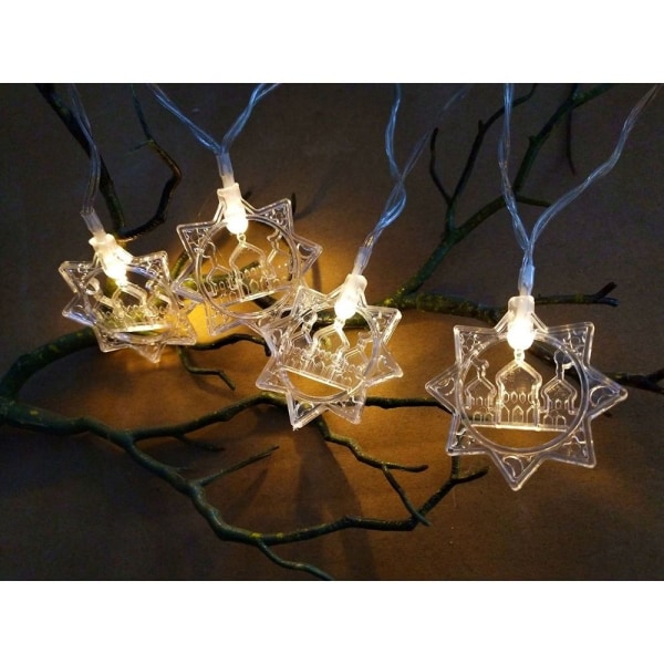 2m 10LED LED String Light Ramadan Lantern MULTICOLOR 2M multicolor Style 2