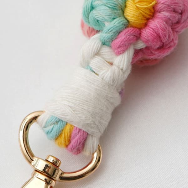 Armbandsnyckelring Blomma Macrame STYLE D STYLE D Style D