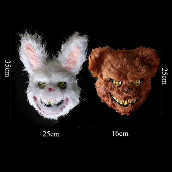 Halloween Mask -kauhunaamio GLOWING RBBIT GLOWING RBBIT Glowing Rabbit