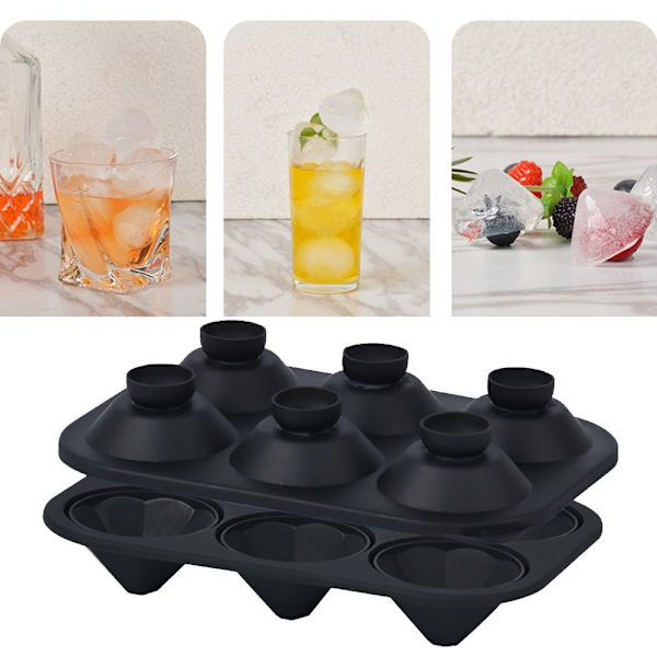 Stor Ice Ball Maker Ice Cube Form FORM black