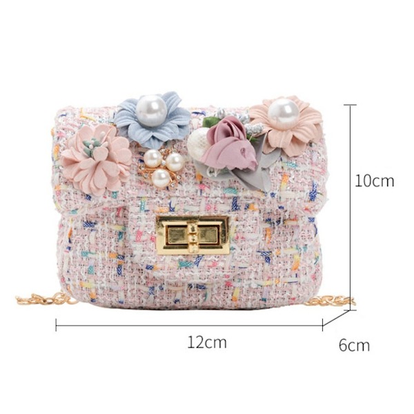Crossbody Taske Pearl Håndtaske HVID BLOMST BLOMST white flower-flower